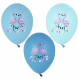 12 x  6 Luftballons Ø 29 cm farbig sortiert Flamingo