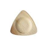 4 x  25 Teller, Palmblatt pure 3-eckig 15 cm x 15 cm x 2 cm