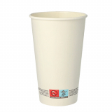 50 Trinkbecher, Pappe 0,4 l Ø 9 cm · 13,9 cm weiss