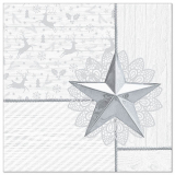 50 Servietten ROYAL Collection 1/4-Falz 40 cm x 40 cm weiss Rising Star
