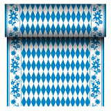 Tischläufer, stoffähnlich, Airlaid 24 m x 40 cm Bayrisch Blau