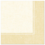 5 x  50 Servietten ROYAL Collection 1/4-Falz 40 cm x 40 cm champagner Linum