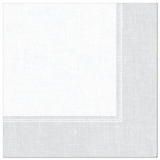 50 Servietten ROYAL Collection 1/4-Falz 40 cm x 40 cm weiss Linum