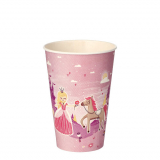 14 x  10 Trinkbecher, Pappe 0,2 l Ø 7 cm · 9,7 cm Fairytale Princess