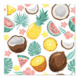 20 Servietten, 3-lagig 1/4-Falz 33 cm x 33 cm Coconut