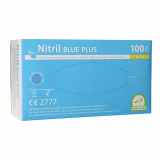 10 x  100 Medi-Inn® PS Handschuhe, Nitril puderfrei Blue Plus blau Größe S