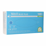 10 x  100 Medi-Inn® PS Handschuhe, Nitril puderfrei Blue Plus blau Größe L